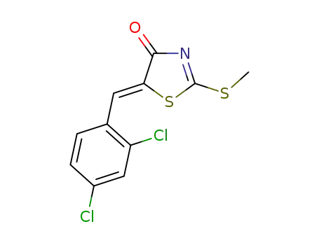 (Z)-5-(2,4-dichlorobenzylidene)-2-(methylthio)thiazol-4(5H)-one