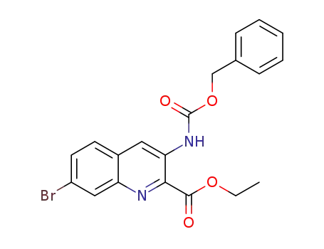 ethyl 3-{[(benzyloxy)carbonyl]amino}-7-bromoquinoline-2-carboxylate