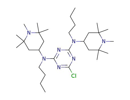 1,3,5-Triazine-2,4-diamine,
N,N'-dibutyl-6-chloro-N,N'-bis(1,2,2,6,6-pentamethyl-4-piperidinyl)-