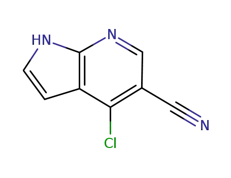 Molecular Structure of 920966-02-5 (1H-Pyrrolo[2,3-b]pyridine-5-carbonitrile, 4-chloro-)
