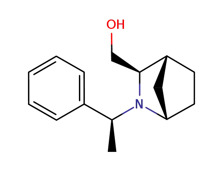 Molecular Structure of 215674-16-1 (2-Azabicyclo[2.2.1]heptane-3-methanol, 2-[(1S)-1-phenylethyl]-,
(1S,3R,4R)-)
