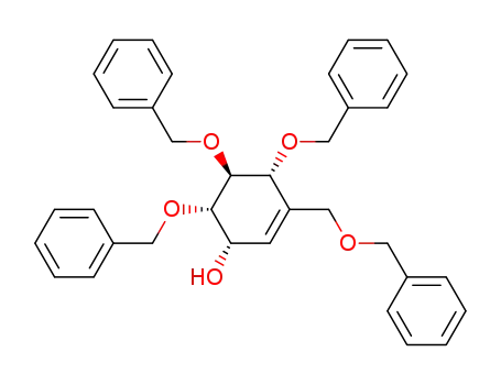2-Cyclohexen-1-ol,
4,5,6-tris(phenylmethoxy)-3-[(phenylmethoxy)methyl]-, (1S,4R,5S,6S)-