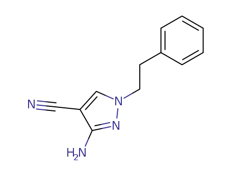 1H-Pyrazole-4-carbonitrile, 3-amino-1-(2-phenylethyl)-