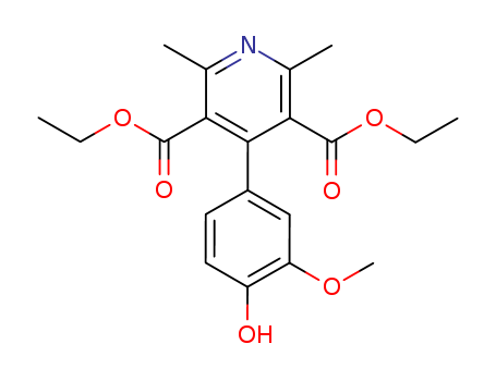 3,5-Pyridinedicarboxylic acid, 4-(4-hydroxy-3-methoxyphenyl)-2,6-dimethyl-, diethyl ester