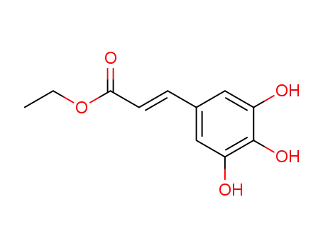 Molecular Structure of 709007-51-2 (2-Propenoic acid, 3-(3,4,5-trihydroxyphenyl)-, ethyl ester, (2E)- (9CI))