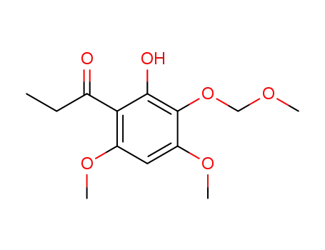 Molecular Structure of 276690-11-0 (1-[2-Hydroxy-4,6-diMethoxy-3-(MethoxyMethoxy)phenyl]-1-propanone)