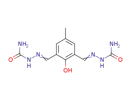 Molecular Structure of 300731-04-8 (2,2'-[(2-hydroxy-5-methyl-1,3-phenylene)bis(methanylidene)]bis(hydrazine-1-carboxamide))