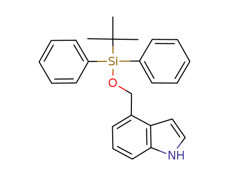 Molecular Structure of 862297-60-7 (4-[(tert-butyldiphenylsilyloxy)methyl]indole)