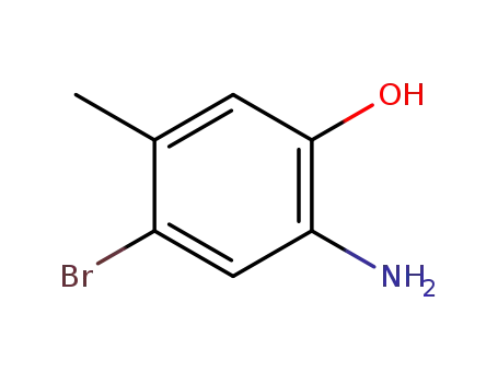 Molecular Structure of 848358-81-6 (2-amino-4-bromo-5-methylphenol)