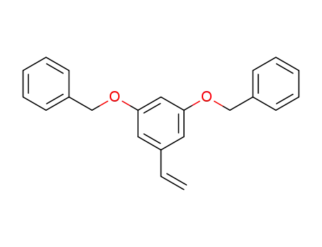 Molecular Structure of 185254-53-9 (Benzene, 1-ethenyl-3,5-bis(phenylmethoxy)-)