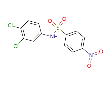Molecular Structure of 330221-06-2 (N-(3,4-dichlorophenyl)-4-nitrobenzenesulfonamide)