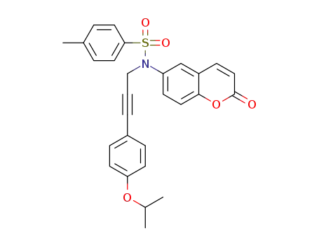 N-[3-(4-isopropoxyphenyl)prop-2-yn-1-yl]-4-methyl-N-(2-oxo-2H-chromen-6-yl)benzenesulfonamide