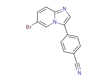 4-(6-bromoimidazo[1,2-a]pyridin-3-yl)benzonitrile
