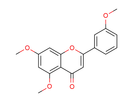 Molecular Structure of 103430-01-9 (5,7-dimethoxy-2-(3-methoxyphenyl)-4H-chromen-4-one)