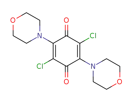 Molecular Structure of 73713-78-7 (2,5-dichloro-3,6-di(morpholin-4-yl)cyclohexa-2,5-diene-1,4-dione)