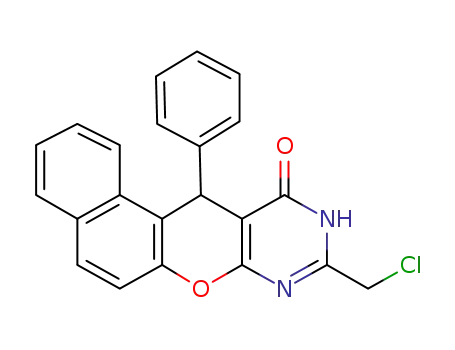 9-chloromethyl-12-phenyl-10,12-dihydrobenzo[5,6]chromeno[2,3-d]pyrimidin-11-one