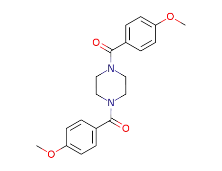 Molecular Structure of 116435-87-1 (1,4-bis(4-methoxybenzoyl)piperazine)