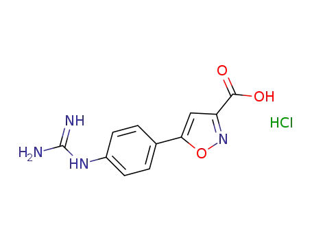 5-(4-guanidinophenyl)isoxazole-3-carboxylic acid hydrochloride