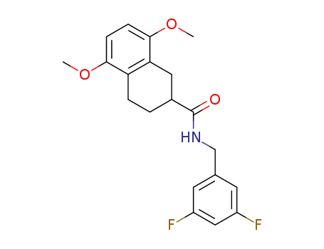 N-[(3,5-difluorophenyl)methyl]-5,8-dimethoxytetralin-2-carboxamide