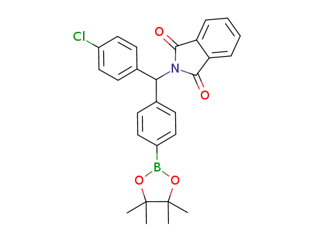 2-((4-chlorophenyl)(4-(4,4,5,5-tetramethyl-1,3,2-dioxaborolan-2-yl)phenyl)methyl)isoindoline-1,3-dione