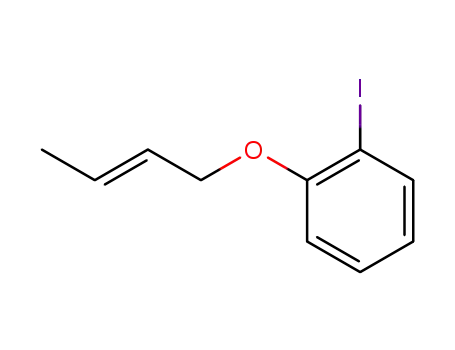 Molecular Structure of 120568-90-3 (Benzene, 1-(2-butenyloxy)-2-iodo-, (E)-)