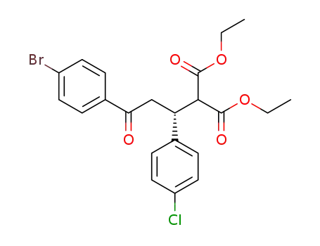 diethyl 2-(1R)-(3-(4-bromophenyl)-1-(4-chlorophenyl)-3-oxopropyl)malonate