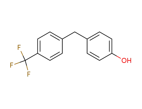 Molecular Structure of 34239-06-0 (Phenol, 4-[[4-(trifluoromethyl)phenyl]methyl]-)
