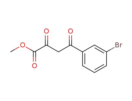 Molecular Structure of 93618-22-5 (methyl 4-(3-bromophenyl)-2,4-dioxobutanoate)