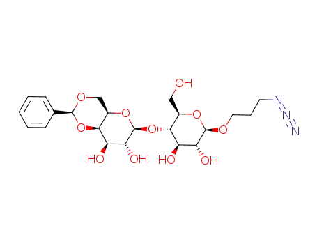 3-azidopropyl 4,6-O-benzylidene-β-D-galactopyranosyl-(1->4)-β-D-glucopyranoside