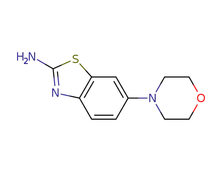 Molecular Structure of 94641-22-2 (6-Morpholinobenzo[d]thiazol-2-amine)