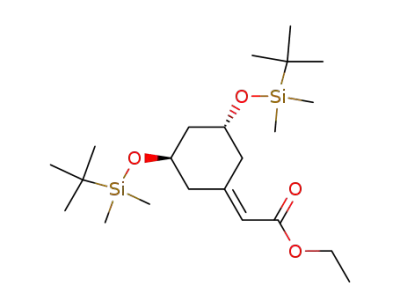 (3R- 트랜스)-[3,5- 비스 [[(1,1- 디메틸 에틸) 디메틸 실릴] 옥시] 시클로 헥 실리 덴]-아세트산 에틸 에스테르