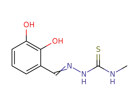 Molecular Structure of 386255-43-2 (Hydrazinecarbothioamide, 2-[(2,3-dihydroxyphenyl)methylene]-N-methyl- (9CI))