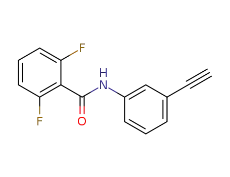 Molecular Structure of 895635-22-0 (N-(3-ethynylphenyl)-2,6-difluoro-benzamide)