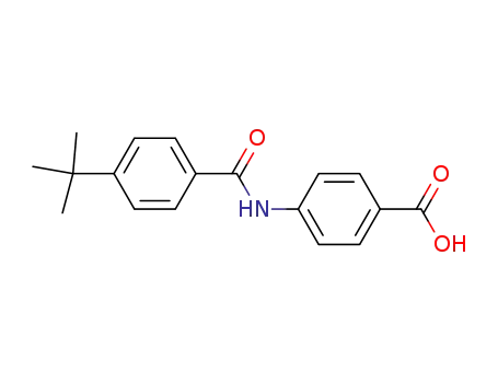 Molecular Structure of 116233-06-8 (Benzoic acid,4-[[4-(1,1-dimethylethyl)benzoyl]amino]-)