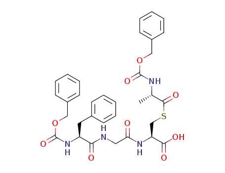S-{[(benzyloxy)carbonyl]-L-alanyl}-N-[(benzyloxy)carbonyl]-L-phenylalanylglycyl-L-cysteine