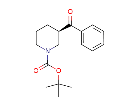 Molecular Structure of 884510-87-6 ((R)-tert-butyl 3-benzoylpiperidine-1-carboxylate)