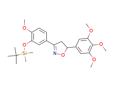 Isoxazole,
3-[3-[[(1,1-dimethylethyl)dimethylsilyl]oxy]-4-methoxyphenyl]-4,5-dihydro-
5-(3,4,5-trimethoxyphenyl)-