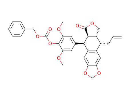 4'-demethyl-4'-O-(benzyloxycarbonyl)-4β-allyl-4-desoxypodophyllotoxin