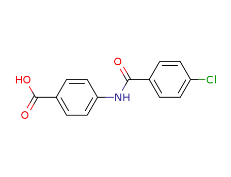 Molecular Structure of 70204-56-7 (Benzoic acid, 4-[(4-chlorobenzoyl)amino]-)