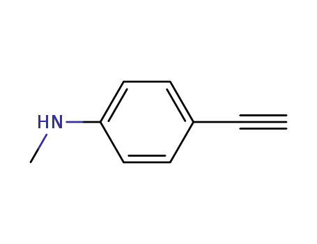 벤젠 아민, 4-에 티닐 -N- 메틸-(9CI)