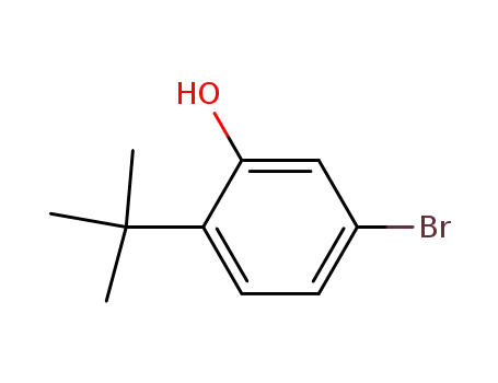 Molecular Structure of 30715-50-5 (5-BROMO-2-TERT-BUTYLPHENOL)