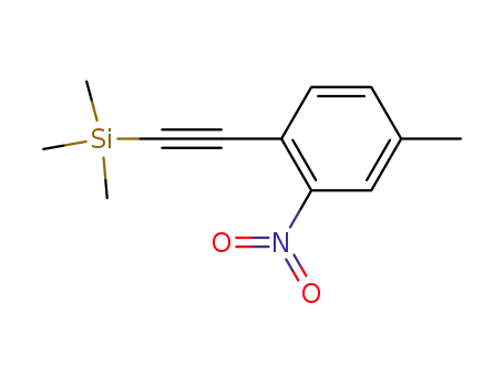 Molecular Structure of 106851-21-2 (4-methyl-2-nitro-1-[2-(trimethylsilyl)ethynyl]benzene)