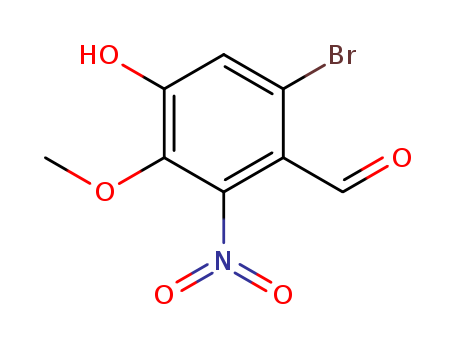 Benzaldehyde,6-bromo-4-hydroxy-3-methoxy-2-nitro- cas  36225-16-8