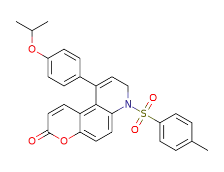 9-(4-isopropoxyphenyl)-7-tosyl-7,8-dihydro-3H-pyrano[3,2-f]quinolin-3-one
