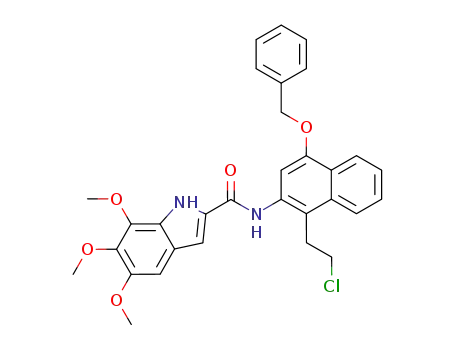 [4-benzyloxy-2-(5,6,7-trimethoxyindole-2-carboxamido)naphthalen-1-yl]ethyl chloride