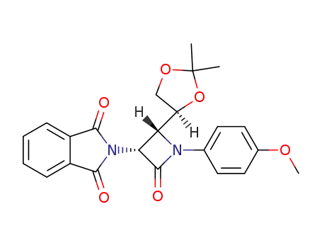 2-((2R,3R)-2-((S)-2,2-dimethyl-1,3-dioxolan-4-yl)-1-(4-methoxyphenyl)-4-oxoazetidin-3-yl)isoindoline-1,3-dione