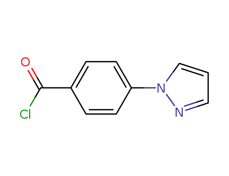 Molecular Structure of 220461-83-6 (4-(1H-PYRAZOL-1-YL)BENZOYL CHLORIDE)