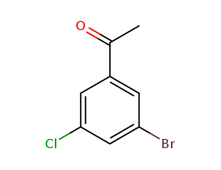 Molecular Structure of 154257-85-9 (3-Bromo-5-chlorophenylethanone)