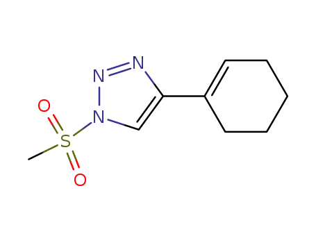 Molecular Structure of 1200806-97-8 (4-cyclohex-1-en-1-yl-1-(methylsulfonyl)-1H-1,2,3-triazole)