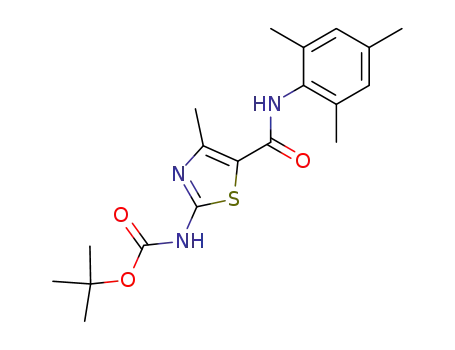 Carbamic acid,
[4-methyl-5-[[(2,4,6-trimethylphenyl)amino]carbonyl]-2-thiazolyl]-,
1,1-dimethylethyl ester